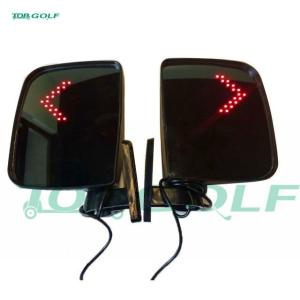 China ABS Adjustable Golf Cart Mirrors With Turn Signals No Vibration For Golf Car Club Car factory