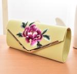 Women's floral embroidery evening bag clutch bag handbag retro national wind