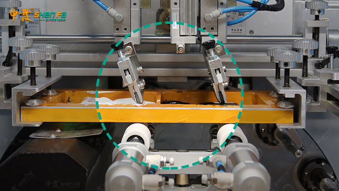 Automatic 40 pcs/min Two Colors Round Bottle Screen Printing Machine