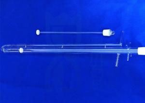 China 1100C Fused Silicon Science Lab Glassware 2.2g/Cm3 Transparent Glass Tube factory