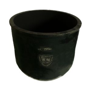 Metal Melting Silicon Carbide Graphite Crucible Round Oxidation Resistant