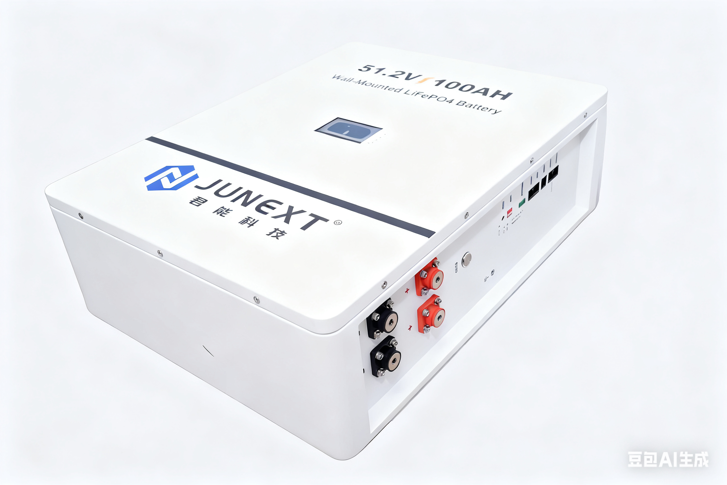 China 51.2V 100Ah 5.12KWh LiFePO4 Wall Mounted Battery with 2.5 KW Power Output and IP20 Rating for Residential Solar Energy Storage factory