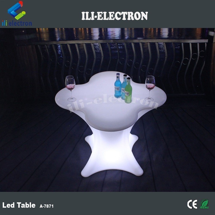 Portable Plastic LED Cocktail Table Light For Outdoor Events