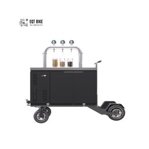 China Double Triple Taps Bicycle Beer Cart Digital Temperature Control factory