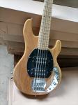 Custom 5 Strings Electric Bass Natural Wood Color with Ash Body Maple Fretboard