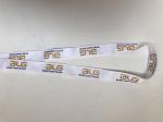 White color custom made badge holder lanyard printing yellow logo width 2cm
