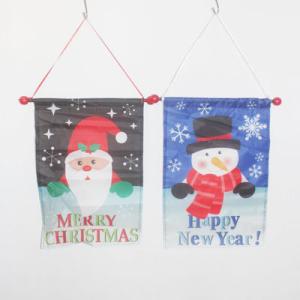 China Christmas Flag Banner Santa Claus/Snowman factory