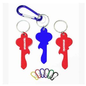 China New creative gift product metal key bottle opener keychain keyrings factory
