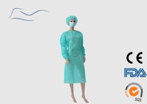 China High Elasticity Disposable Isolation Gowns CE / ISO Certification 18G factory