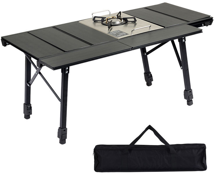Adjustable Lightweight Camping Table for Hiking Garden BBQ Beach Picnic Kitchen
