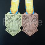 Custom gold silver run medal,personalized Antique bronze honor runner sport