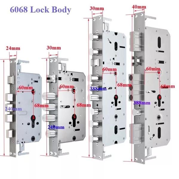 Stainless Steel Smart Lock Mortise 3585/6085/6068/5050/5572 Fingerprint Door