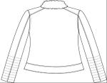 Levis Ladies' dark grey zip through pleather jacket with sherpa collar LEDO1733