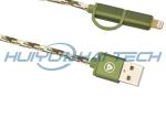 Color Mixed Cotton Braided Sleeving Soft Wear Resistant Custom For Cable Harness