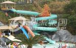 Long Raft Spiral Plastic Water Slide With 304 Stainless Steel Screw , 3 Persons