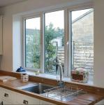 Modern European Swing Style Casement Glass Windows Soundproof Hurricane