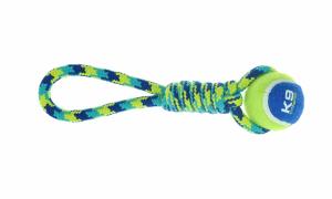 China Nylon TPR Dog Tough Chew Toys Tennis With Rubber Handle Eco Friendly factory