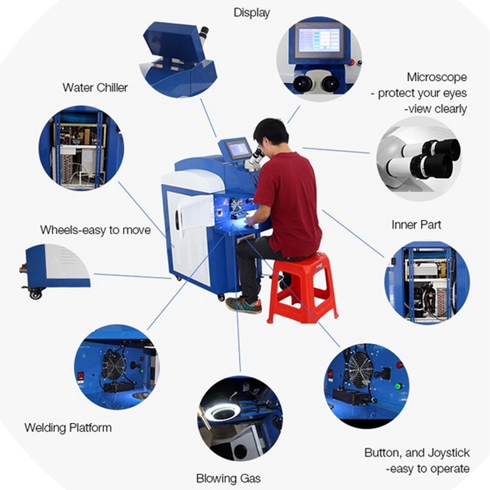 Adjustable Spot Size Laser Spot Welding Machine Speedy With Long Working Hours