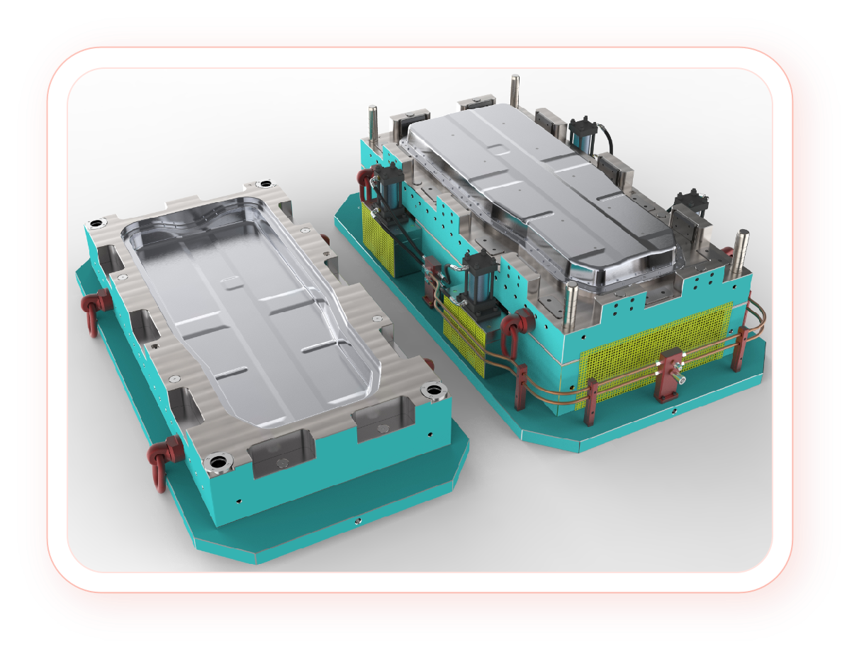 China RTM-Optimized CFRP Chassis Mold for Automotive Battery Covers on sale
