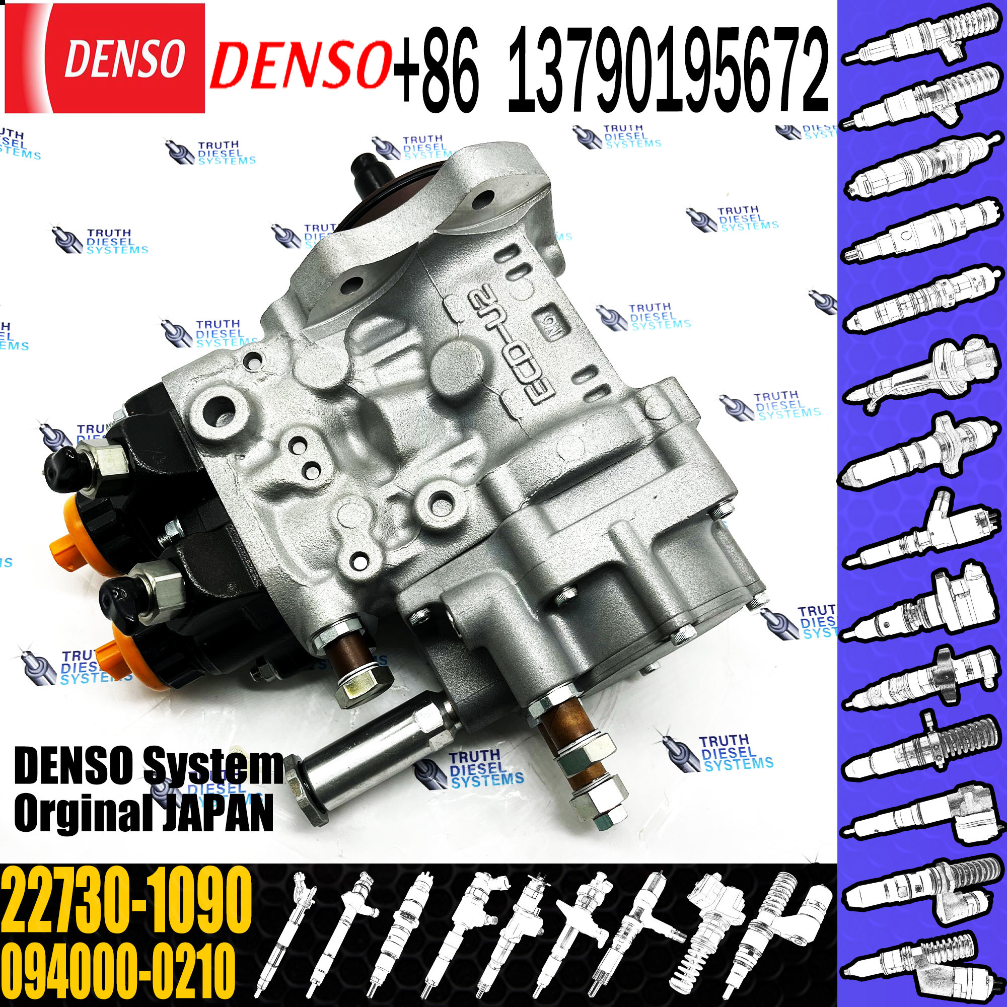 094000-0210 HP0 pump 094000-0212 diesel fuel pumps 22730-1090 for HINO K13C engines