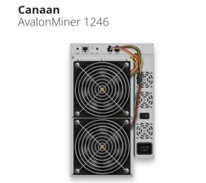 China Canaan AvalonMiner 1246 87T BTC Bitcoin Miner Asic factory