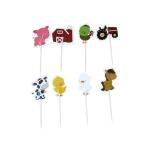 Kids Birthday Eco Friendly Animals Party Cake Topper
