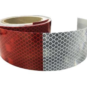 China White Red Carriage Size 0.05×50m Automotive Reflective Tape High Brightness factory