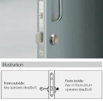 UNITY ML1072 Series Mortice Door Lock Stainless Steel Faceplate