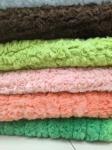 50/75D Spun yarn Polyester Rabbit Jacquaand fur Fashion Designs for Luxury