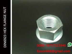 China DIN6923 Hex Flange Nuts M20-2.5 Grade 8.8 Plain Flange nut JIS1190 factory