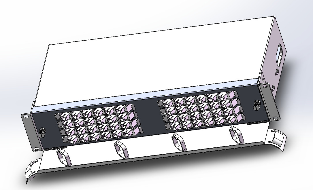 48 Cores Ftth Fiber Optic Terminal Box With SC Adapters , Fiber Optic Junction Box