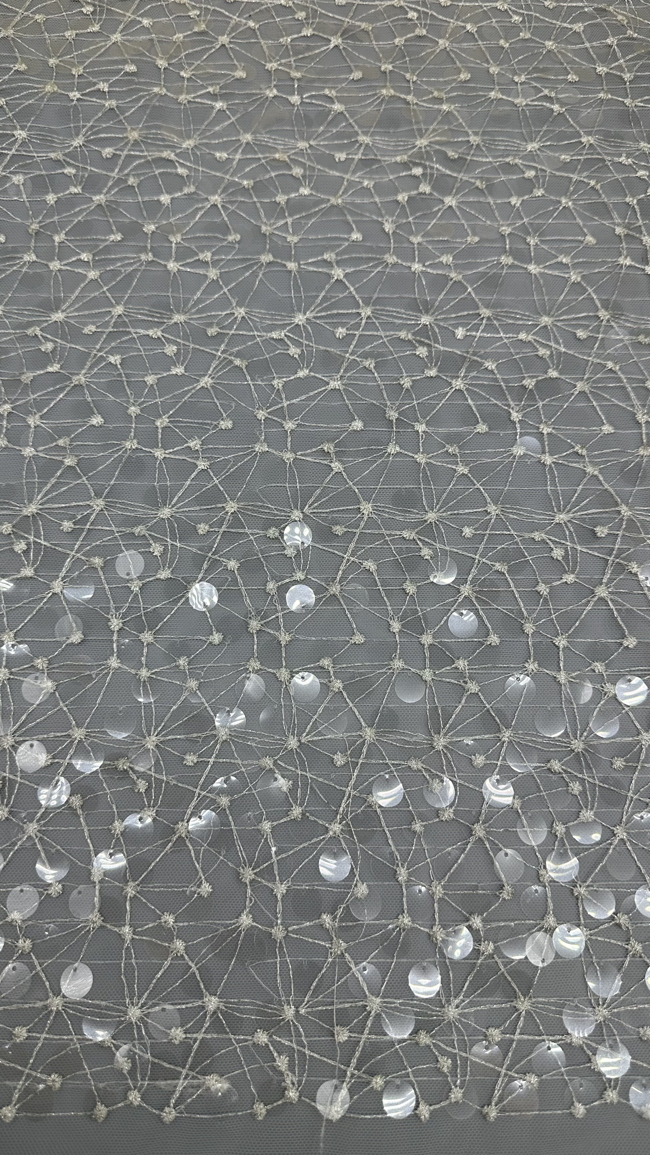 Sequin Embroidery Fabric Shining Crochet Lace Fabric Evening Occasion Fabric