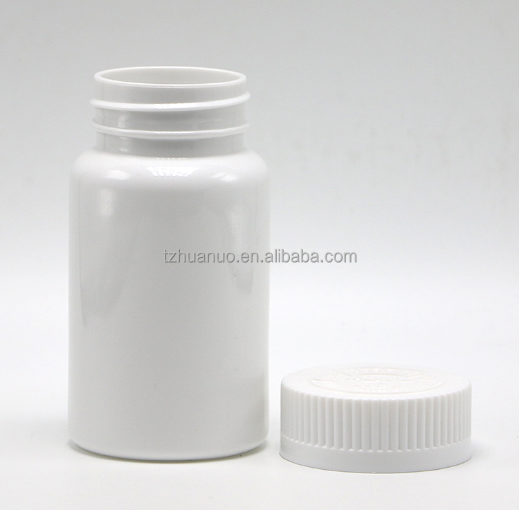 100ml/3.4oz Round Shape Customized Plastic PET Capsule Pill Bottle for Medicine Storage