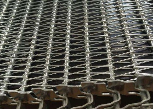 Nut Air Dried Heat Resistant Spiral Mesh Belt 304 Stainless Steel