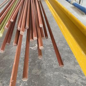 China Antiwear 24mm Plastic Coated FRP Rods Bendable Pultruded Fiberglass Rod factory
