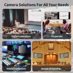 DAIPU PSC-12NK 4K 12X Optical Optic Zoom 3G-SDI NDI PTZ Camera for Video