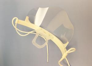 China White Polyester European Style Transparent Nose And Mouth Face Shield FDA Approved factory