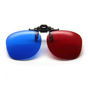 China Red Blue 3D glasses CLIP TV film vision movie buy LG Sony Samsung Pana theater Benq Acer factory