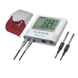China External alarm Display Two Channel Temperature Data Logger with software factory