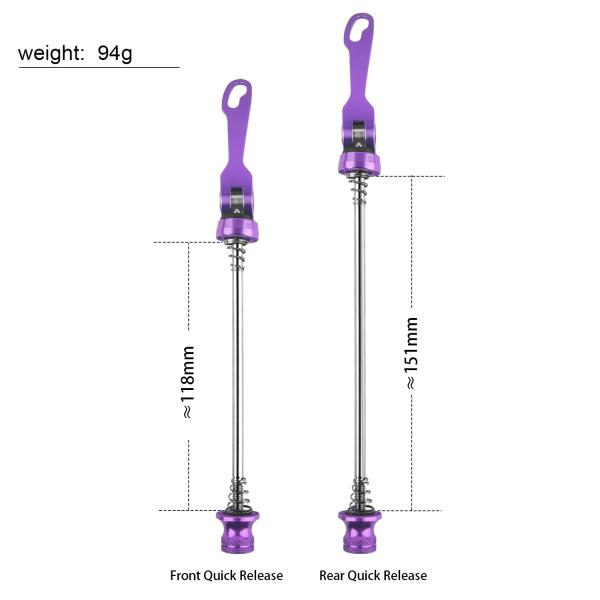 Aluminum Alloy Bicycle Quick Release Lever 4 Color Easy Installtion Long Lasting