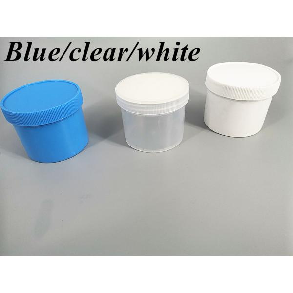 250ml 500ml 1000ml White Black Blue PP Plastic Body Butter Jars PP Jar Hair Cream Jar Scrub Container Cosmetic Packaging