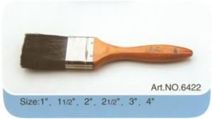 China Factory made plastic or wooden handle pure bristle high quality paint brush No.6422 factory
