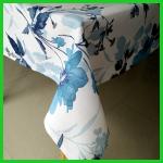 Hot selling four seasonal100% Polyester printed flower tablecloth made in BSCI