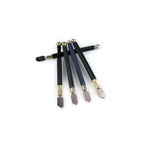 China Black Oil Glass Cutter Iron Handle Oil Filled Glass Tile Cutter Tool factory
