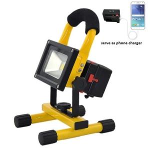 China Battery Detachable &amp; Rechargeable LED Flood Light 10W 20W Battery detachable, rechargeable and portable IP54 waterproo factory