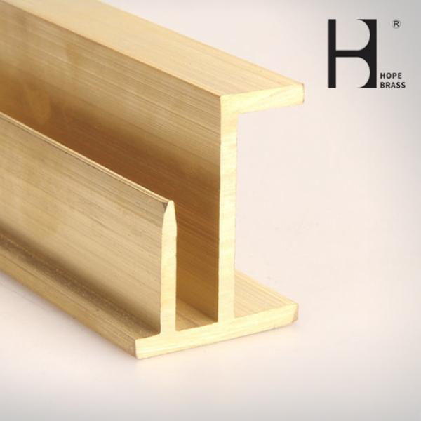 Popular Rustproof H T Shapes Brass Extruding Profiles L Angle Copper Alloy Profiles Bars ODM Chinese Manufacturer