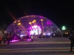Transparent pvc fabric Geodesic Dome Tent , exhibition or party tent marquee