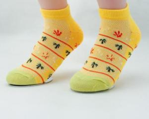China Cotton jacquard custom logo, design cute Girls Ankle Socks factory