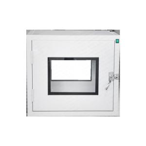 China 201 Stainless Flat Door Pass Box | Mechanical Interlock | 760x670x720mm factory