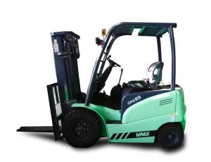 China Enlightenment Four Wheel Electric Forklift 2.5 Ton With DC Motor Green factory